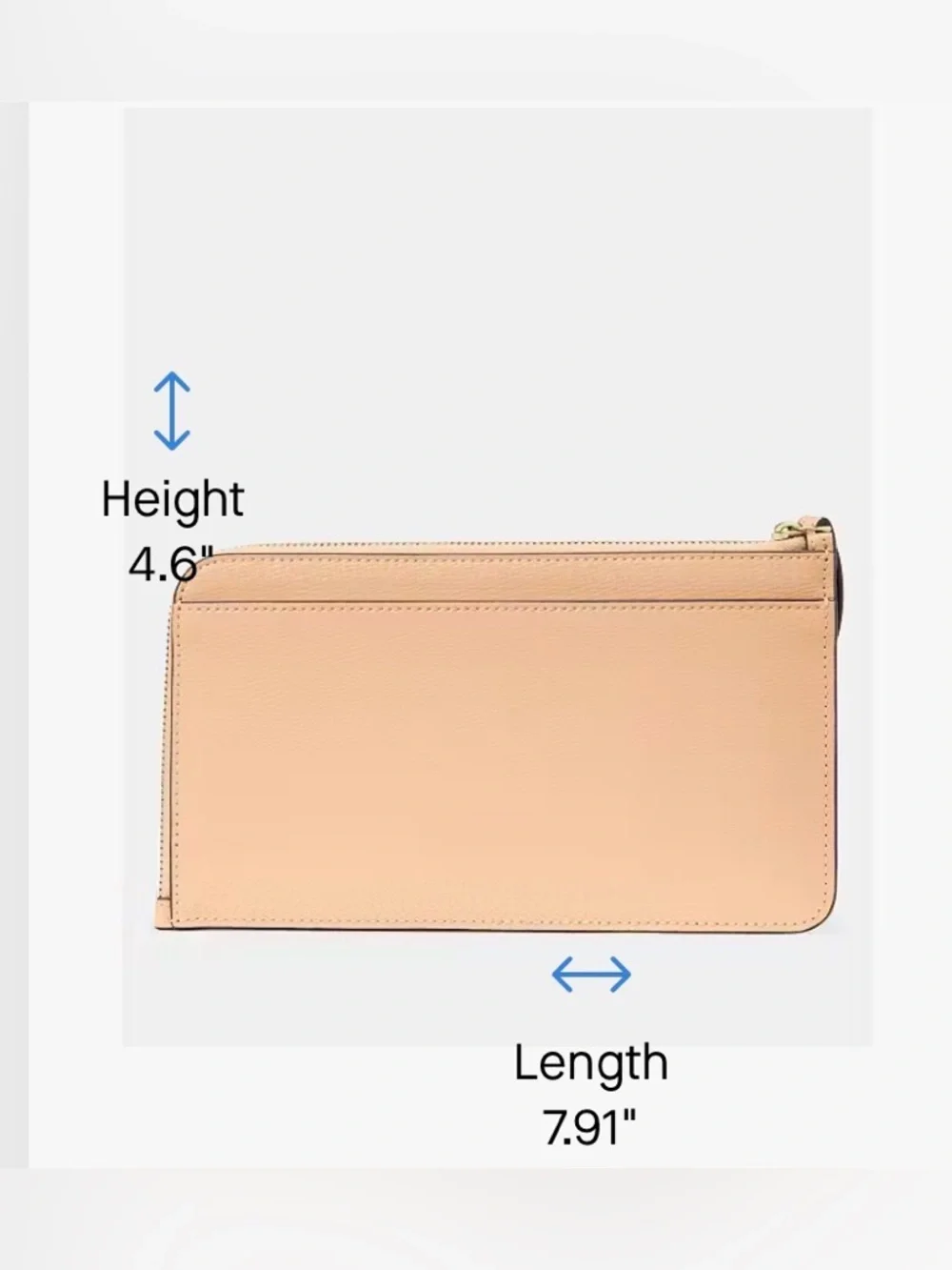 kate spade Lucy Medium L-Zip Wristlet in Citrus Glaze MSRP $139